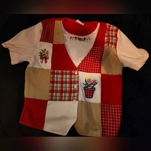 Female M Jantzen button-down spring blouse/shirt